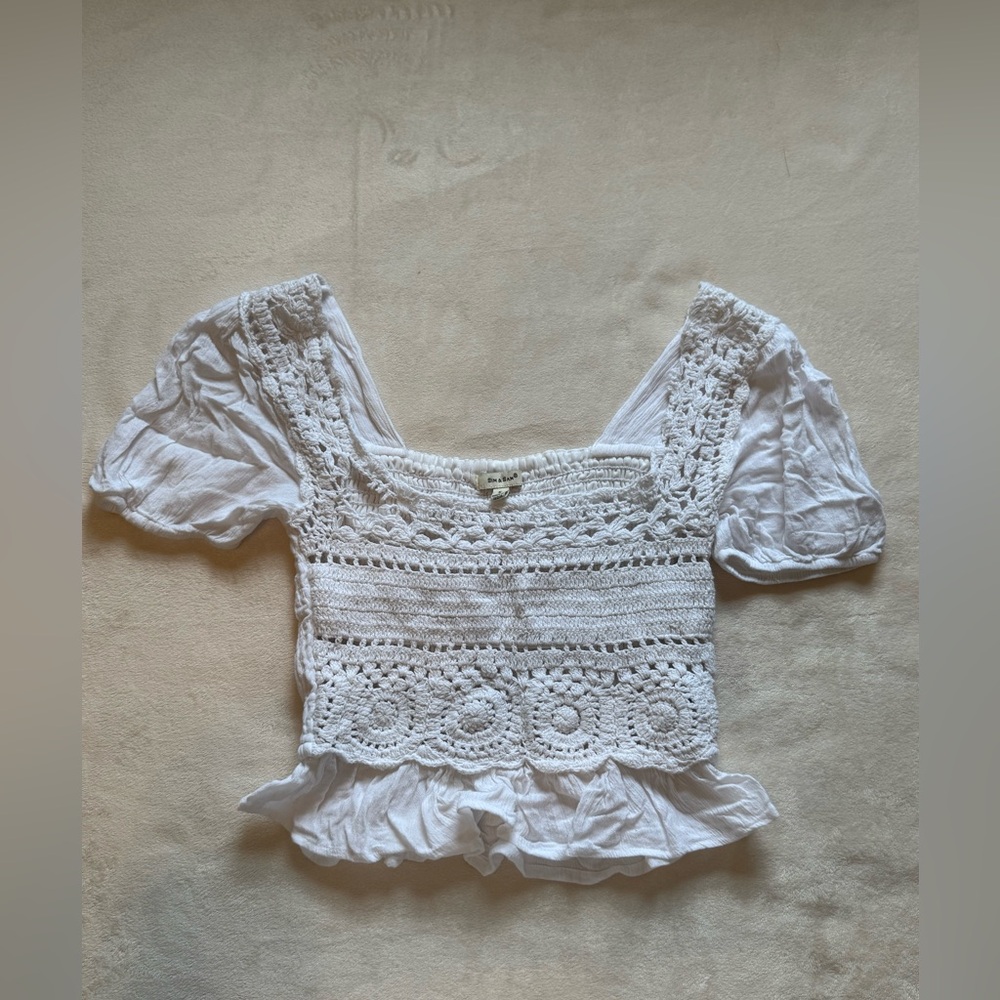 Sim & Sam Crochet Blouse